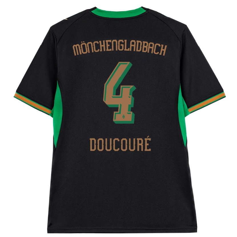 Danxen Herren Mamadou Doucoure #4 Schwarz Orange Grün Braun Auswärtstrikot Trikot 2026/27 T-Shirt Schweiz
