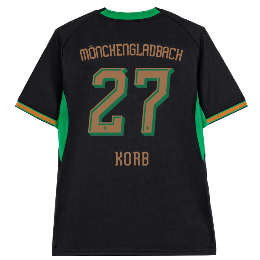 Danxen Herren Julian Korb #27 Schwarz Orange Grün Braun Auswärtstrikot Trikot 2026/27 T-Shirt Schweiz