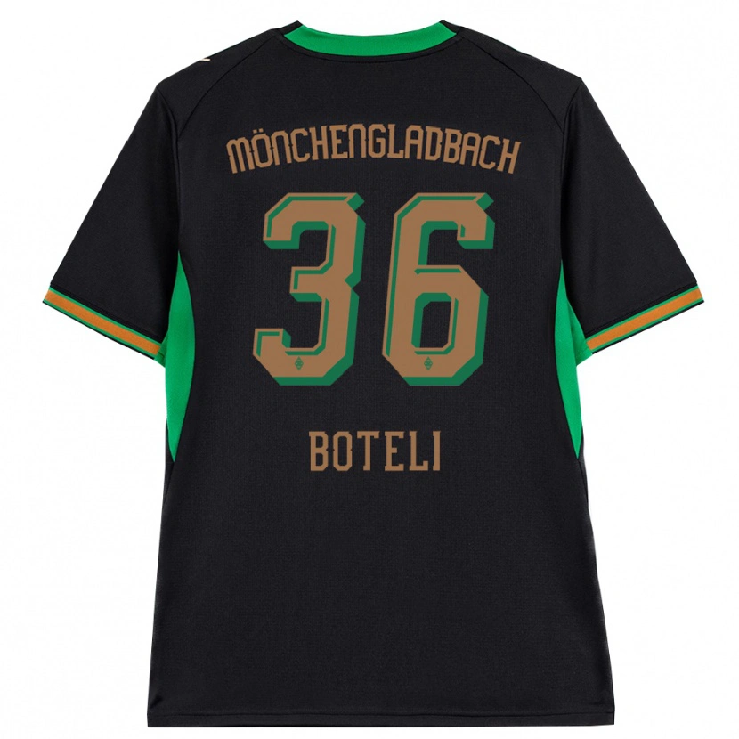 Danxen Herren Winsley Boteli #36 Schwarz Orange Grün Braun Auswärtstrikot Trikot 2026/27 T-Shirt Schweiz