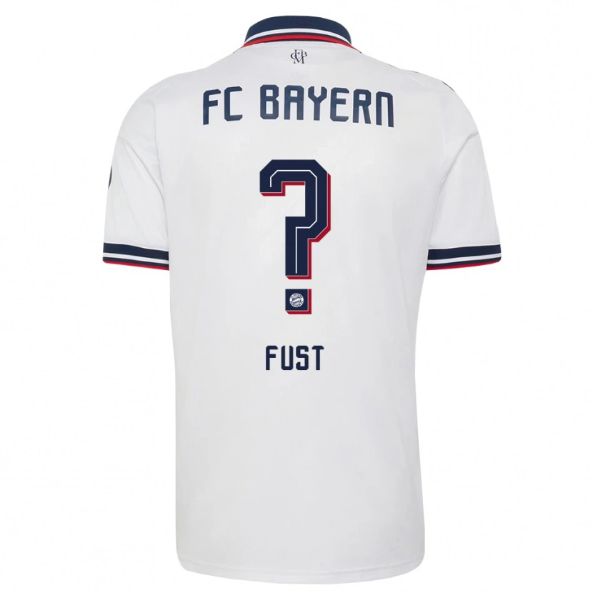 Danxen Herren Leon Fust #0 Weiß Grau Rot Auswärtstrikot Trikot 2026/27 T-Shirt Schweiz