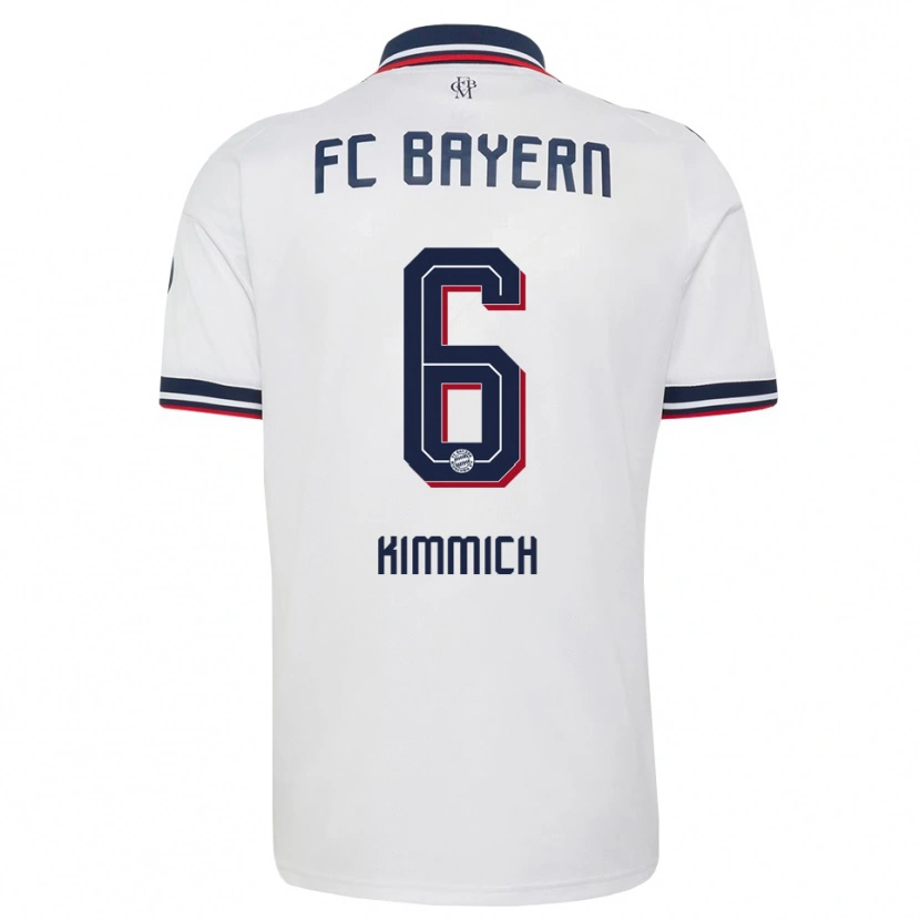 Danxen Herren Joshua Kimmich #6 Weiß Grau Rot Auswärtstrikot Trikot 2026/27 T-Shirt Schweiz