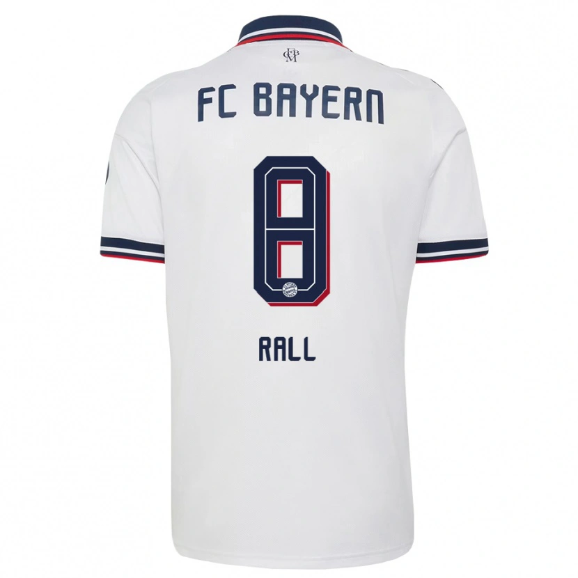 Danxen Herren Maximiliane Rall #8 Weiß Grau Rot Auswärtstrikot Trikot 2026/27 T-Shirt Schweiz