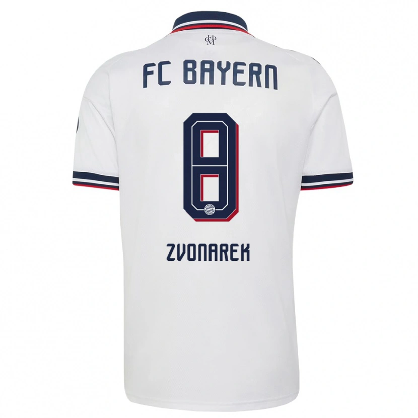 Danxen Herren Lovro Zvonarek #8 Weiß Grau Rot Auswärtstrikot Trikot 2026/27 T-Shirt Schweiz
