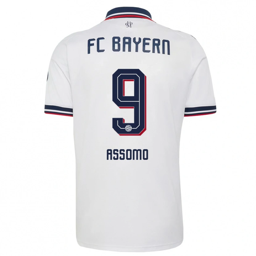 Danxen Herren Bastian Assomo #9 Weiß Grau Rot Auswärtstrikot Trikot 2026/27 T-Shirt Schweiz