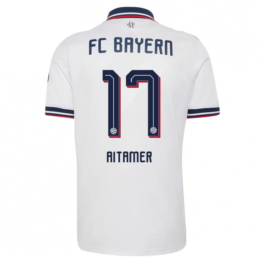 Danxen Herren Younes Aitamer #17 Weiß Grau Rot Auswärtstrikot Trikot 2026/27 T-Shirt Schweiz