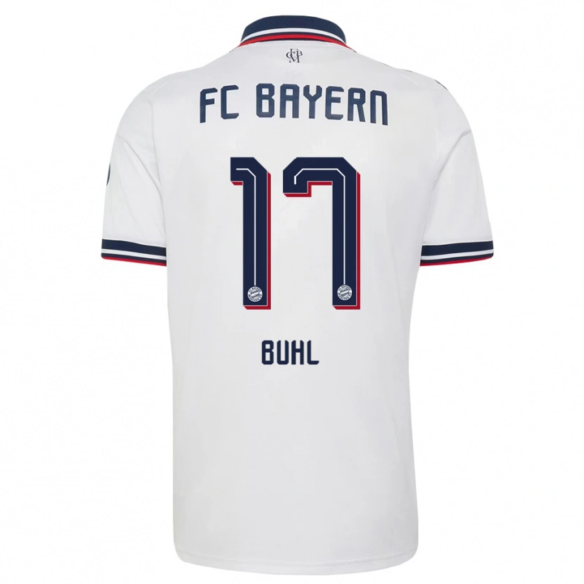 Danxen Herren Klara Buhl #17 Weiß Grau Rot Auswärtstrikot Trikot 2026/27 T-Shirt Schweiz