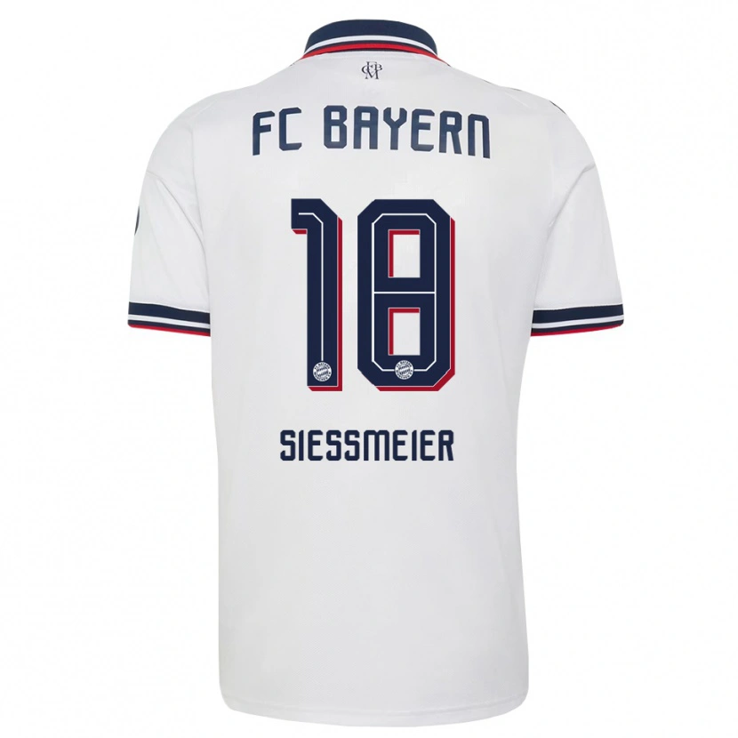 Danxen Herren Maximilian Sießmeier #18 Weiß Grau Rot Auswärtstrikot Trikot 2026/27 T-Shirt Schweiz