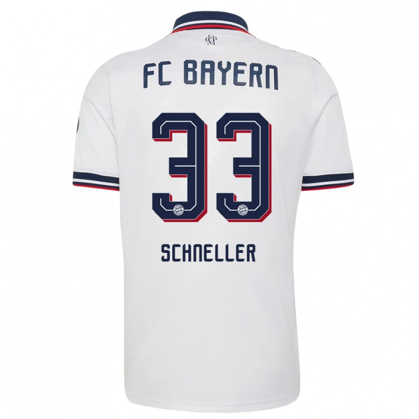 Danxen Herren Lukas Schneller #33 Weiß Grau Rot Auswärtstrikot Trikot 2026/27 T-Shirt Schweiz