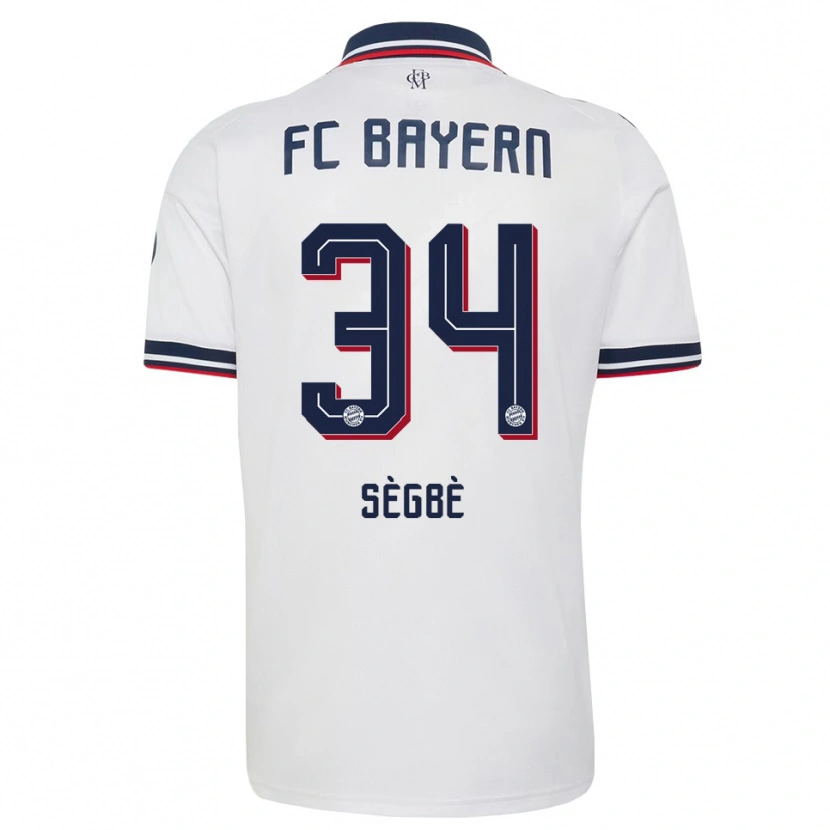 Danxen Herren Désiré Sègbè #34 Weiß Grau Rot Auswärtstrikot Trikot 2026/27 T-Shirt Schweiz