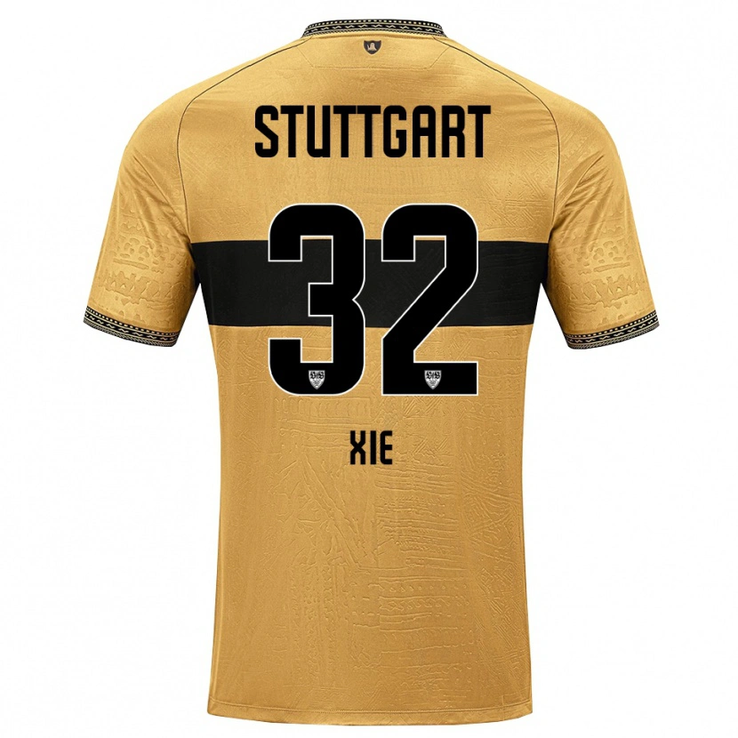 Danxen Herren Alexander Xie #32 Braun Schwarz Weiß Auswärtstrikot Trikot 2026/27 T-Shirt Schweiz