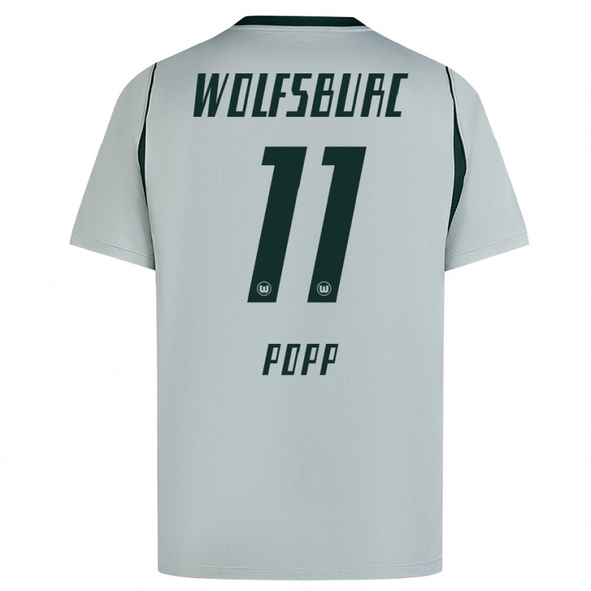 Danxen Herren Alexandra Popp #11 Grau Grün Auswärtstrikot Trikot 2026/27 T-Shirt Schweiz