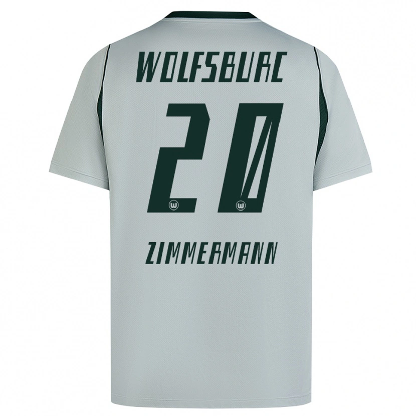 Danxen Herren Elia Zimmermann #20 Grau Grün Auswärtstrikot Trikot 2026/27 T-Shirt Schweiz