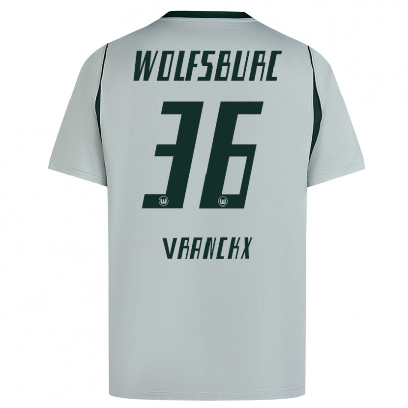 Danxen Herren Aster Vranckx #36 Grau Grün Auswärtstrikot Trikot 2026/27 T-Shirt Schweiz