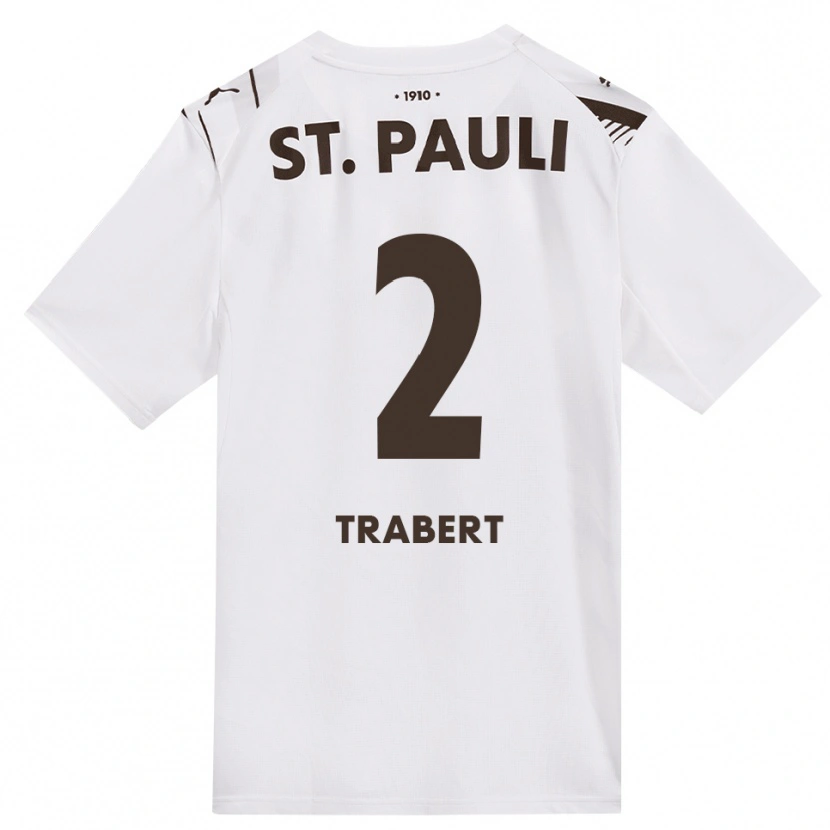 Danxen Herren Noah Trabert #2 Kaffee Weiß Rot Auswärtstrikot Trikot 2026/27 T-Shirt Schweiz