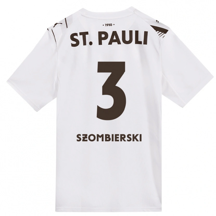 Danxen Herren Sebastian Szombierski #3 Kaffee Weiß Rot Auswärtstrikot Trikot 2026/27 T-Shirt Schweiz
