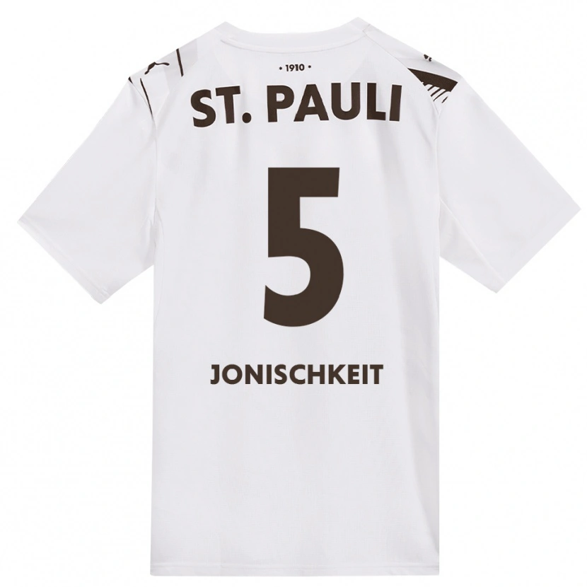 Danxen Herren Jamal Jonischkeit #5 Kaffee Weiß Rot Auswärtstrikot Trikot 2026/27 T-Shirt Schweiz