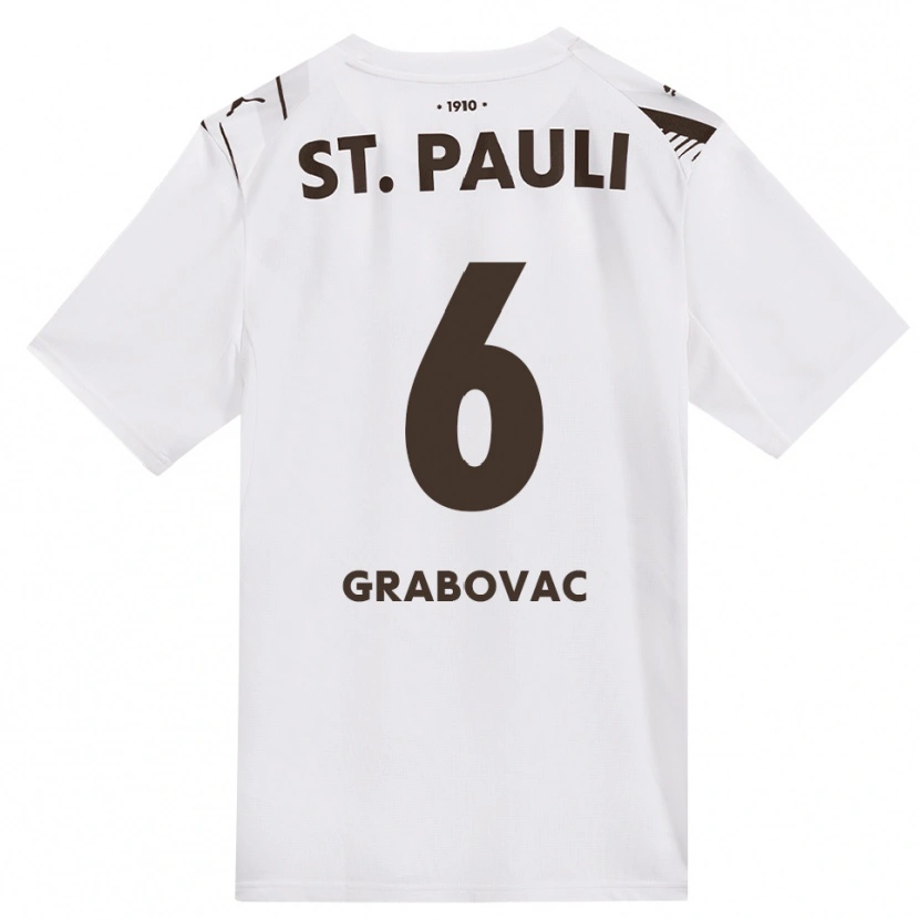 Danxen Herren Danijel Grabovac #6 Kaffee Weiß Rot Auswärtstrikot Trikot 2026/27 T-Shirt Schweiz
