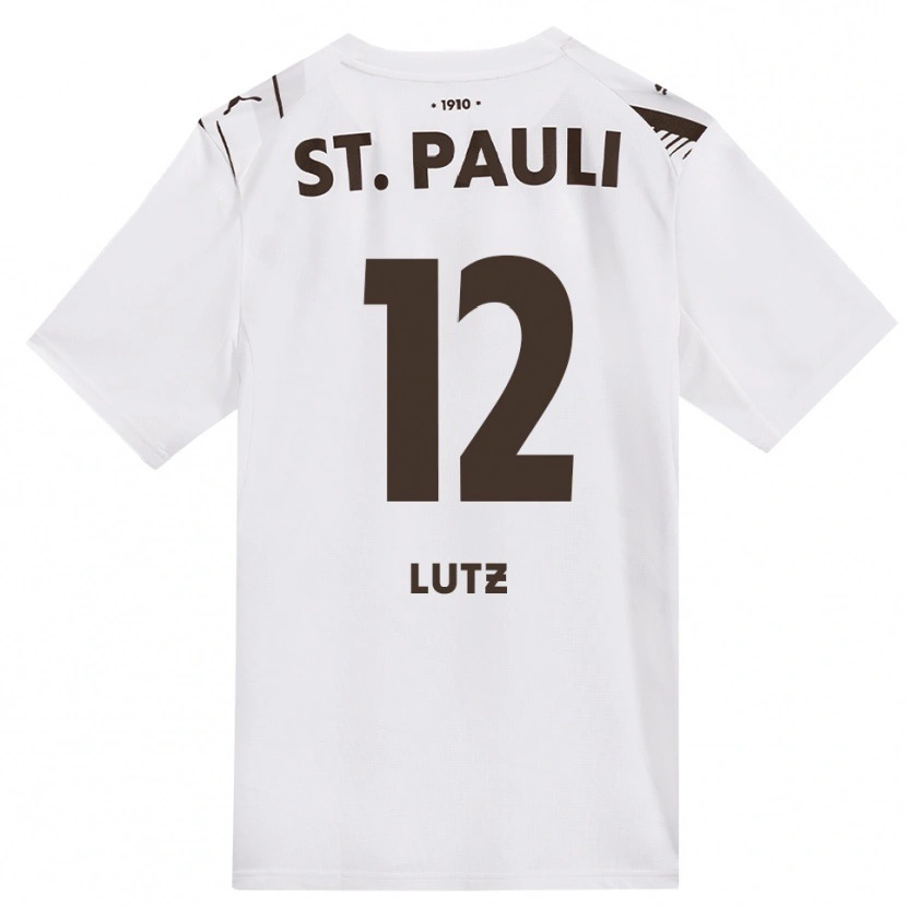 Danxen Herren Josefin Lutz #12 Kaffee Weiß Rot Auswärtstrikot Trikot 2026/27 T-Shirt Schweiz