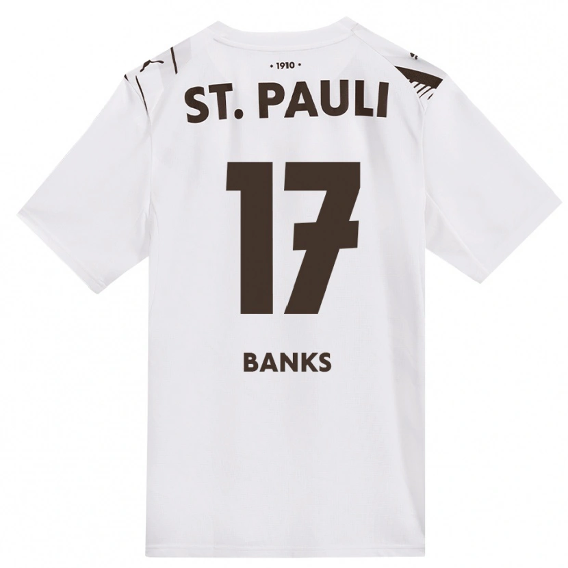 Danxen Herren Scott Banks #17 Kaffee Weiß Rot Auswärtstrikot Trikot 2026/27 T-Shirt Schweiz
