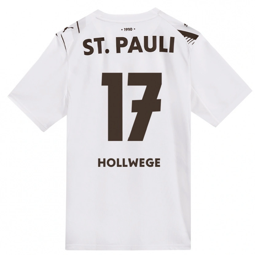 Danxen Herren Jonah Hollwege #17 Kaffee Weiß Rot Auswärtstrikot Trikot 2026/27 T-Shirt Schweiz