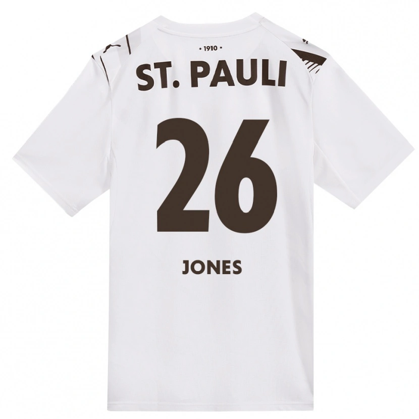 Danxen Herren Ricky-Jade Jones #26 Kaffee Weiß Rot Auswärtstrikot Trikot 2026/27 T-Shirt Schweiz