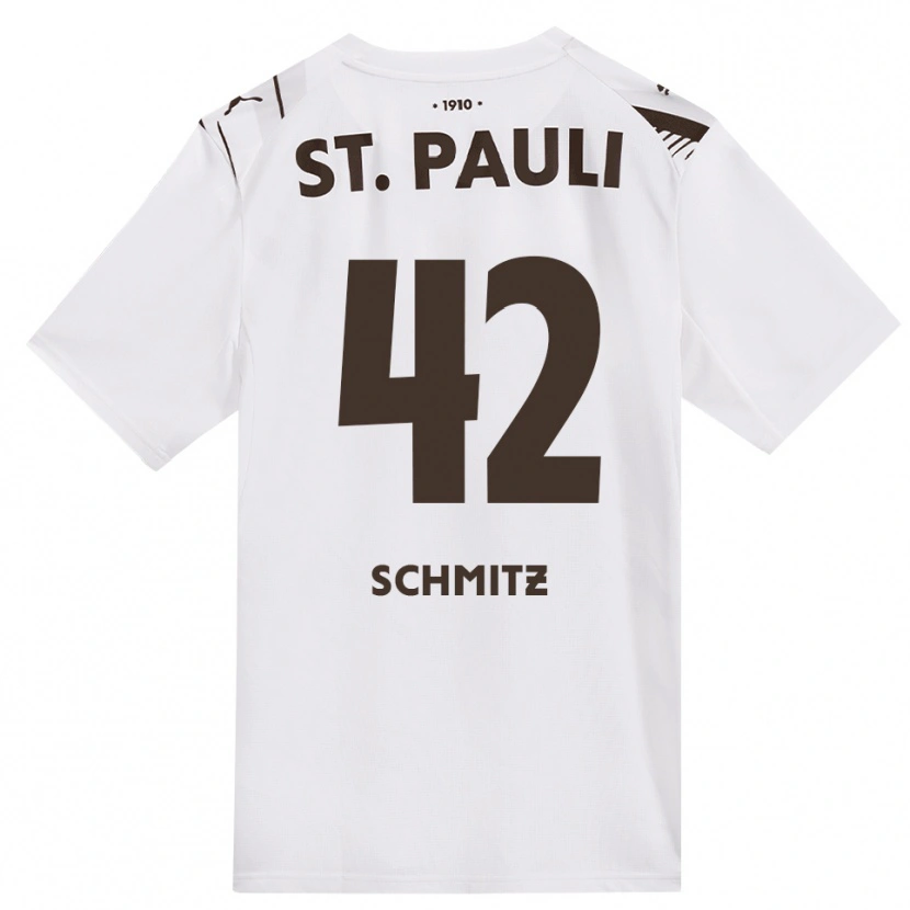 Danxen Herren Marwin Schmitz #42 Kaffee Weiß Rot Auswärtstrikot Trikot 2026/27 T-Shirt Schweiz
