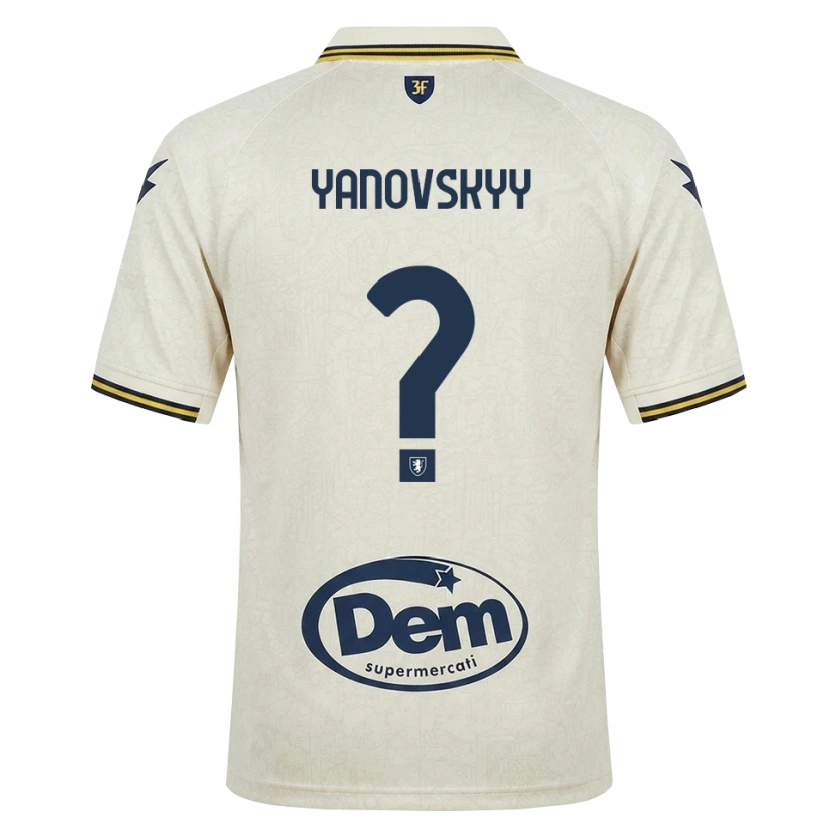 Danxen Herren Riccardo Yanovskyy #0 Oldlace Gelb Schwarz Auswärtstrikot Trikot 2026/27 T-Shirt Schweiz
