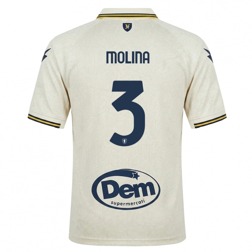 Danxen Herren Francesco Molina #3 Oldlace Gelb Schwarz Auswärtstrikot Trikot 2026/27 T-Shirt Schweiz