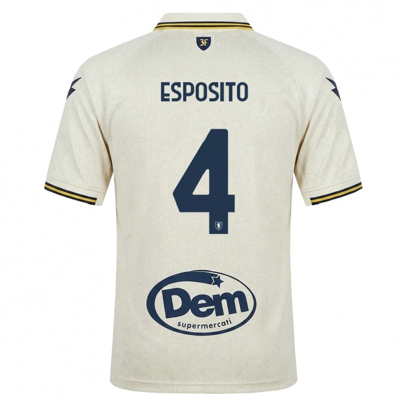 Danxen Herren Valerio Esposito #4 Oldlace Gelb Schwarz Auswärtstrikot Trikot 2026/27 T-Shirt Schweiz