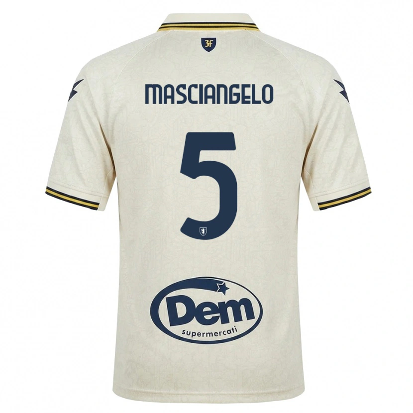 Danxen Herren Edoardo Masciangelo #5 Oldlace Gelb Schwarz Auswärtstrikot Trikot 2026/27 T-Shirt Schweiz