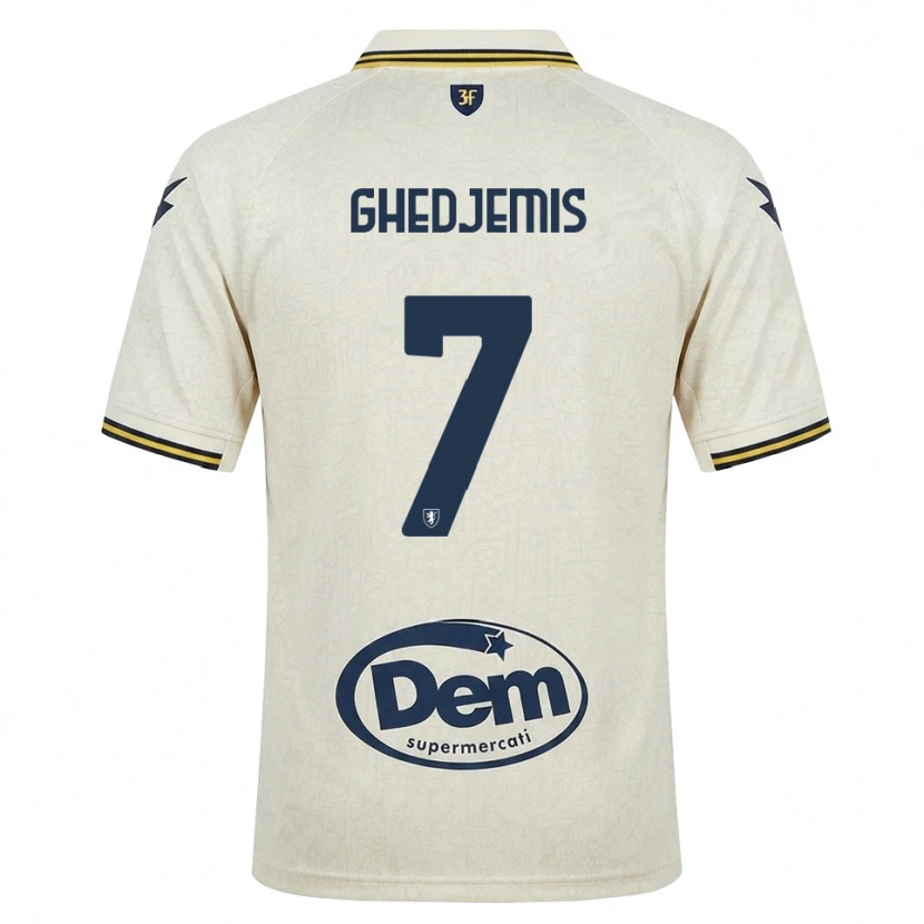 Danxen Herren Farès Ghedjemis #7 Oldlace Gelb Schwarz Auswärtstrikot Trikot 2026/27 T-Shirt Schweiz