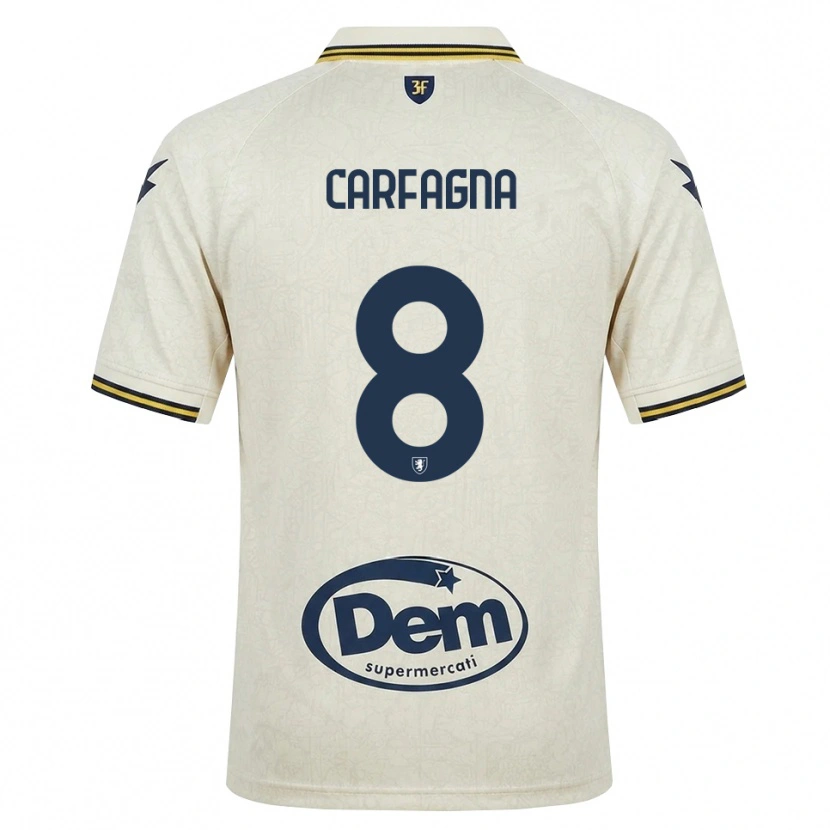Danxen Herren Matteo Carfagna #8 Oldlace Gelb Schwarz Auswärtstrikot Trikot 2026/27 T-Shirt Schweiz