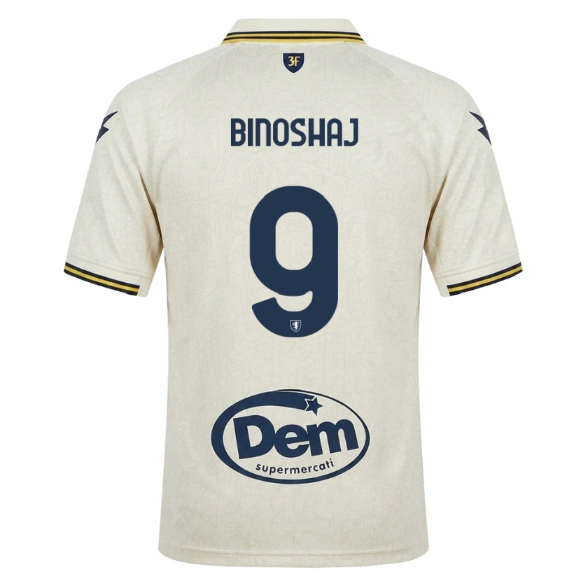 Danxen Herren Samuele Binoshaj #9 Oldlace Gelb Schwarz Auswärtstrikot Trikot 2026/27 T-Shirt Schweiz
