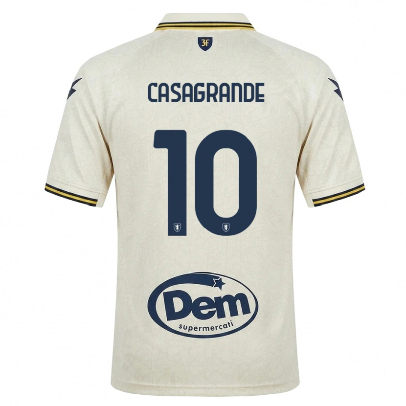 Danxen Herren Gianfilippo Casagrande #10 Oldlace Gelb Schwarz Auswärtstrikot Trikot 2026/27 T-Shirt Schweiz