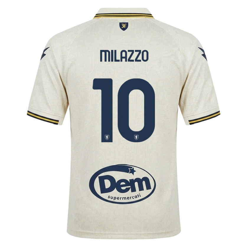 Danxen Herren Simone Milazzo #10 Oldlace Gelb Schwarz Auswärtstrikot Trikot 2026/27 T-Shirt Schweiz