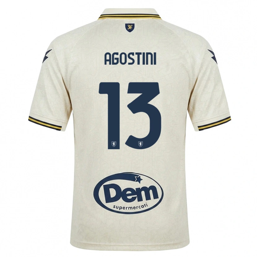 Danxen Herren Domenico Agostini #13 Oldlace Gelb Schwarz Auswärtstrikot Trikot 2026/27 T-Shirt Schweiz