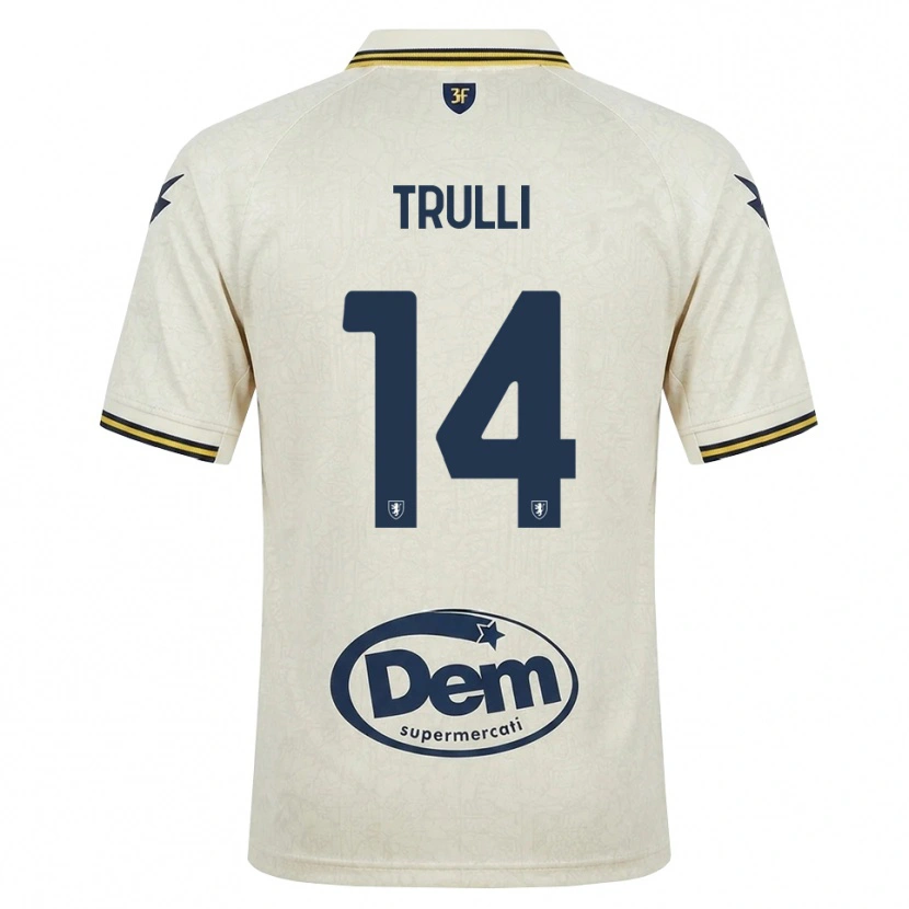 Danxen Herren Lorenzo Trulli #14 Oldlace Gelb Schwarz Auswärtstrikot Trikot 2026/27 T-Shirt Schweiz