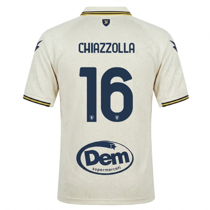 Danxen Herren Marco Chiazzolla #16 Oldlace Gelb Schwarz Auswärtstrikot Trikot 2026/27 T-Shirt Schweiz