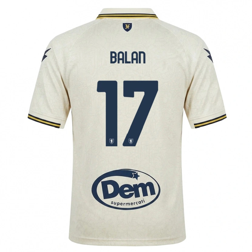 Danxen Herren Raul Balan #17 Oldlace Gelb Schwarz Auswärtstrikot Trikot 2026/27 T-Shirt Schweiz