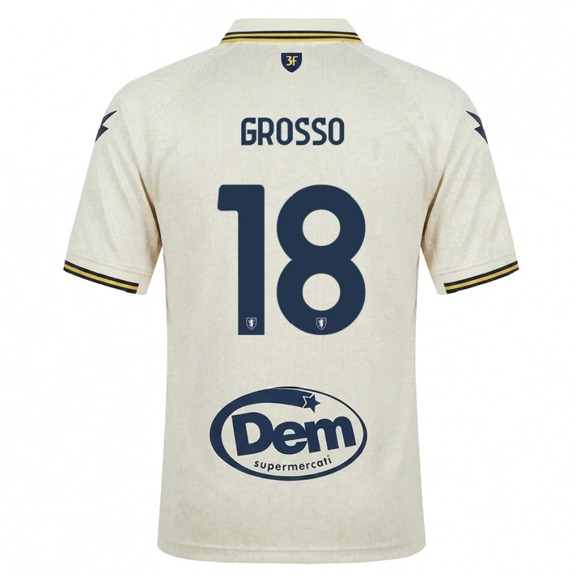 Danxen Herren Filippo Grosso #18 Oldlace Gelb Schwarz Auswärtstrikot Trikot 2026/27 T-Shirt Schweiz