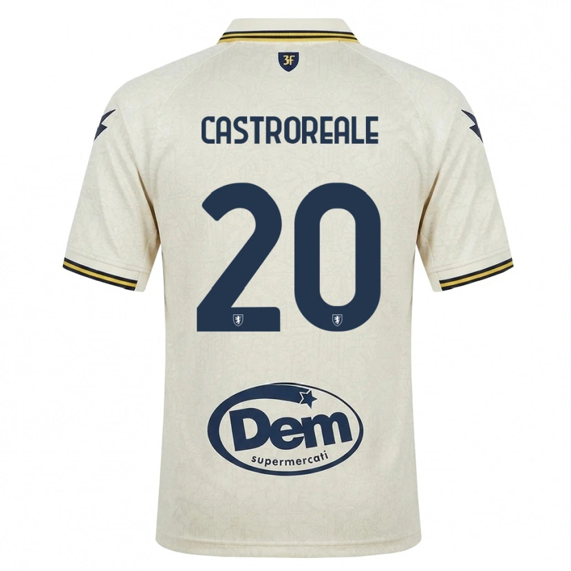 Danxen Herren Alessandro Castroreale #20 Oldlace Gelb Schwarz Auswärtstrikot Trikot 2026/27 T-Shirt Schweiz