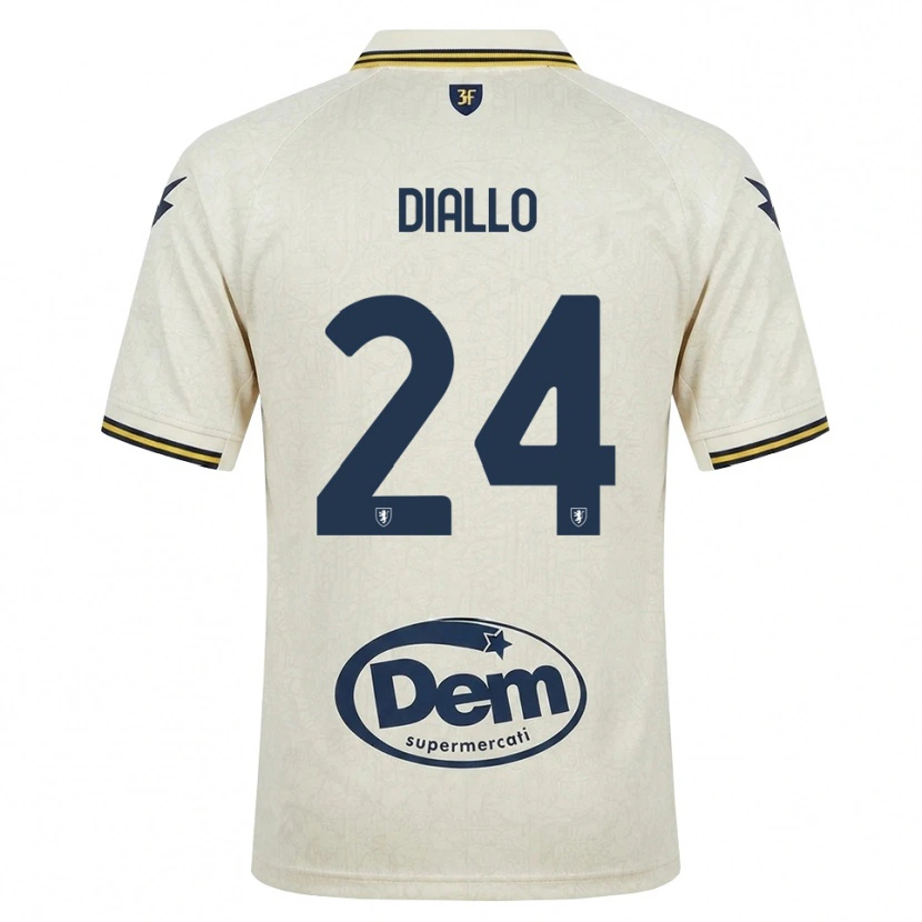Danxen Herren Abdoul Diallo #24 Oldlace Gelb Schwarz Auswärtstrikot Trikot 2026/27 T-Shirt Schweiz