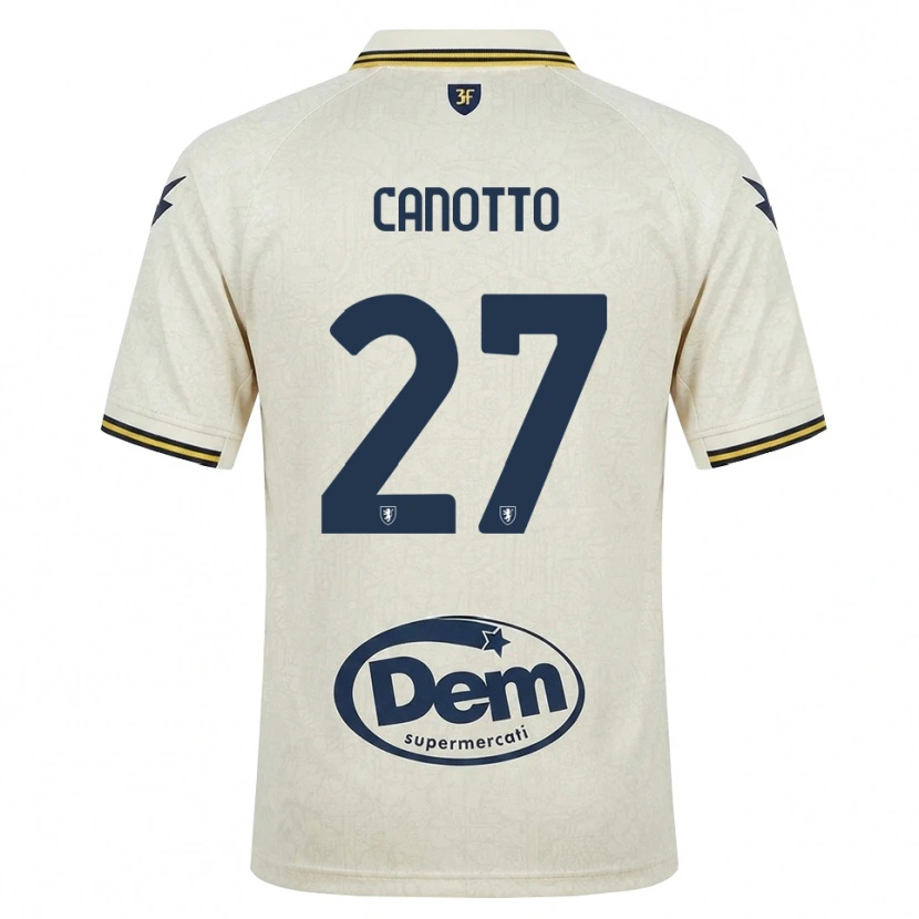Danxen Herren Luigi Canotto #27 Oldlace Gelb Schwarz Auswärtstrikot Trikot 2026/27 T-Shirt Schweiz