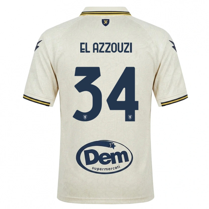 Danxen Herren Anouar El Azzouzi #34 Oldlace Gelb Schwarz Auswärtstrikot Trikot 2026/27 T-Shirt Schweiz
