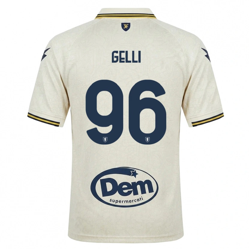 Danxen Herren Francesco Gelli #96 Oldlace Gelb Schwarz Auswärtstrikot Trikot 2026/27 T-Shirt Schweiz