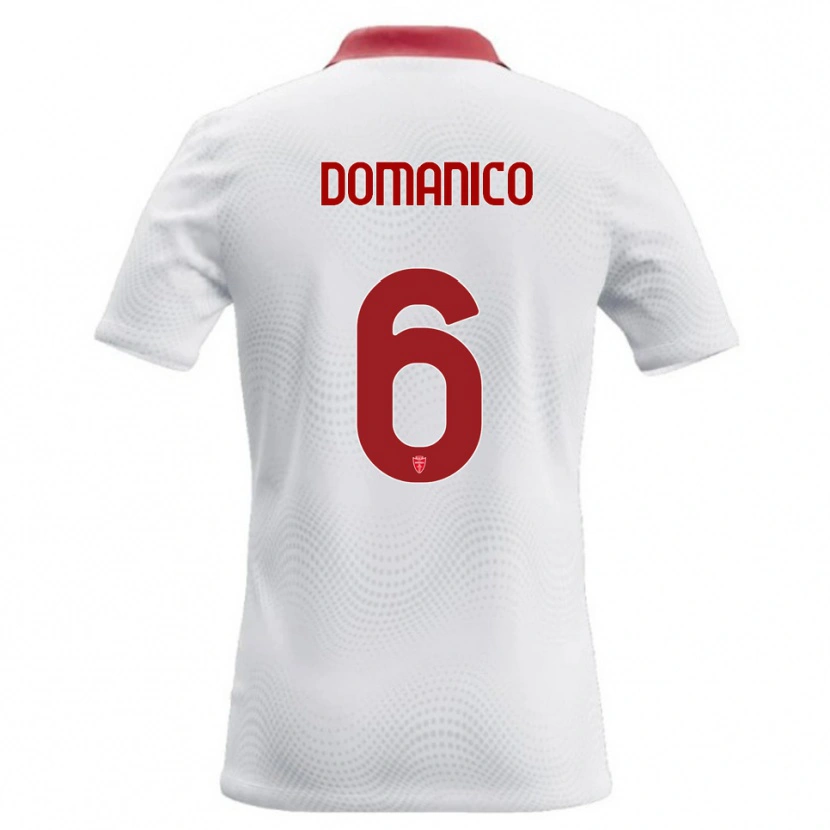 Danxen Herren Saverio Domanico #6 Weiß Rot Auswärtstrikot Trikot 2026/27 T-Shirt Schweiz