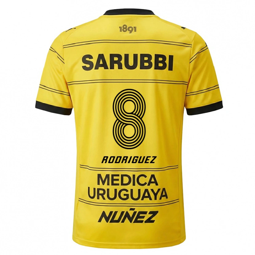 Danxen Herren Sebastián Rodríguez #8 Gelb Schwarz Auswärtstrikot Trikot 2026/27 T-Shirt Schweiz