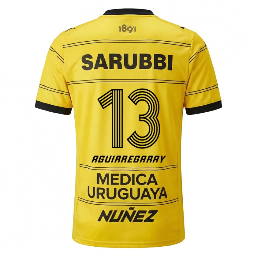 Danxen Herren Matías Aguirregaray #13 Gelb Schwarz Auswärtstrikot Trikot 2026/27 T-Shirt Schweiz