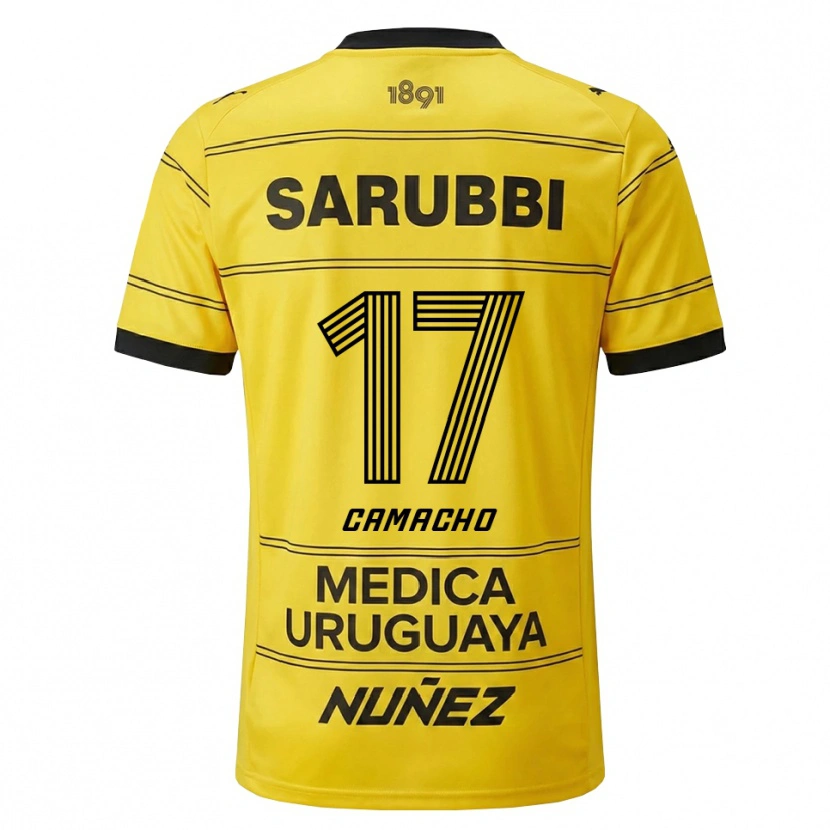 Danxen Herren Sebastián Camacho #17 Gelb Schwarz Auswärtstrikot Trikot 2026/27 T-Shirt Schweiz