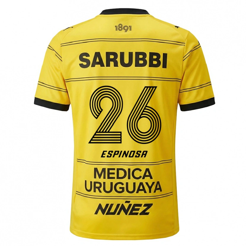 Danxen Herren Thiago Espinosa #26 Gelb Schwarz Auswärtstrikot Trikot 2026/27 T-Shirt Schweiz